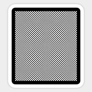 Small, black dots in flat rows Sticker